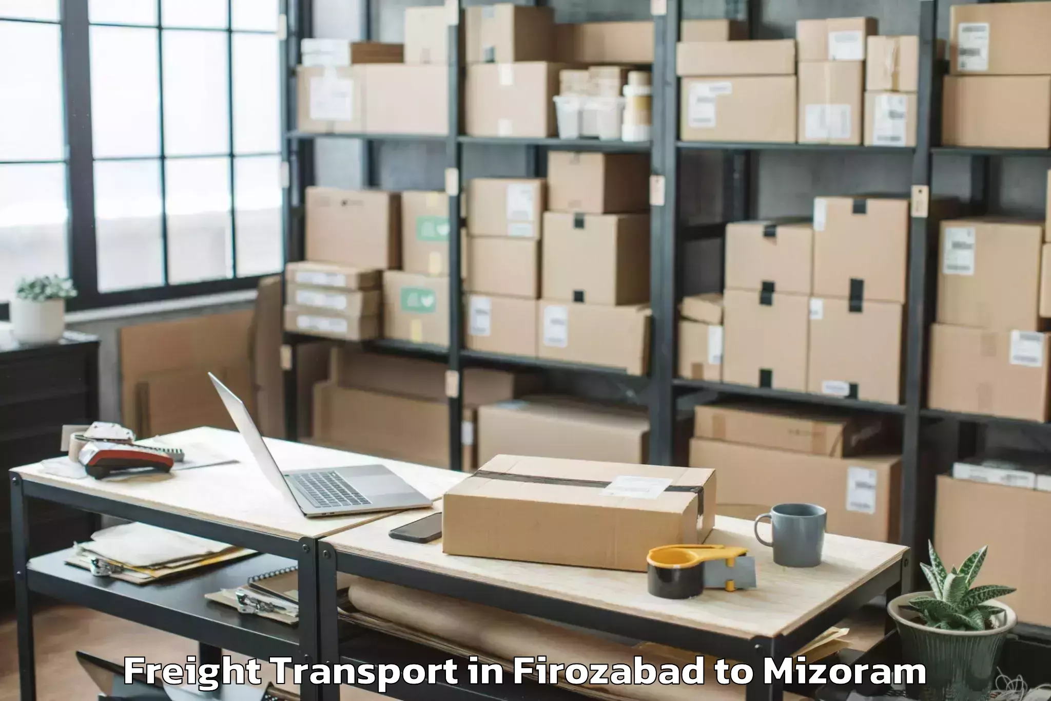 Get Firozabad to Saitlaw Freight Transport